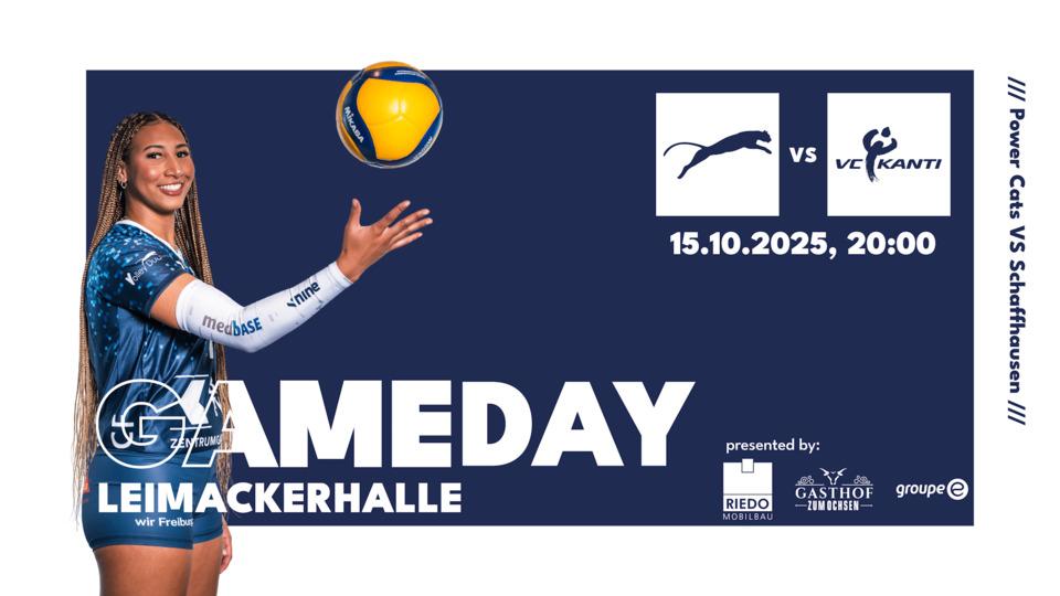 Poster Volleyball, NLA Frauen: Volley Düdingen – Kanti Schaffhausen