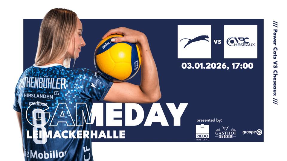 Poster Volleyball, NLA Frauen: Volley Düdingen – VBC Cheseaux