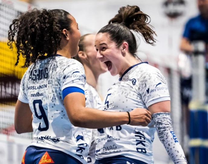 Poster Volleyball, NLA Frauen, Playoff-Viertelfinal: Volley Düdingen – Volley Lugano