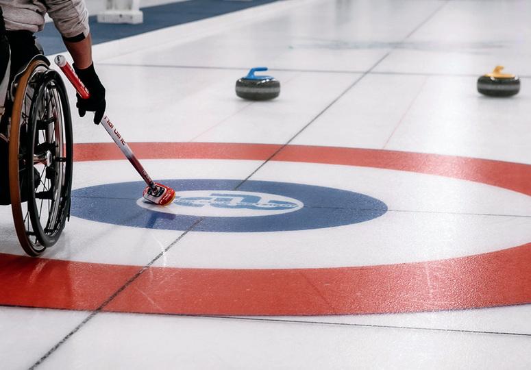 Poster Rollstuhl-Curling: Int. Turnier Wetzikon, Gruppe B, Runde 3
