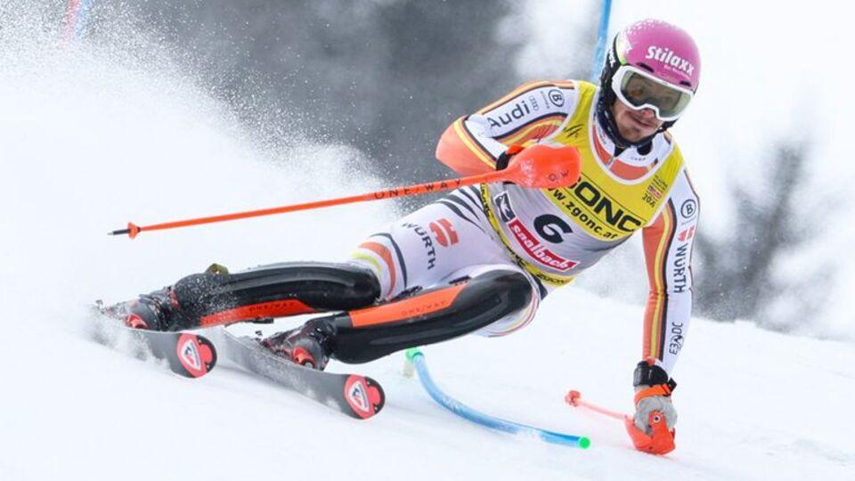 Poster Ski Alpin: Int. Deutsche Meisterschaften Männer, Slalom, 1. Lauf