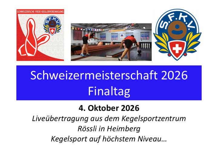 Poster Kegeln: Finaltag der Schweizerische Frei Keglervereinigung
