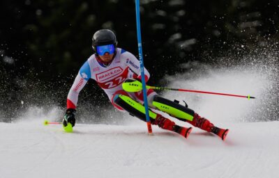 Junioren Ski WM: Slalom Männer 1. Lauf, Panorama (CAN)